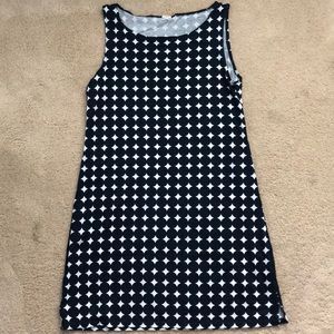 Navy blue tank top dress